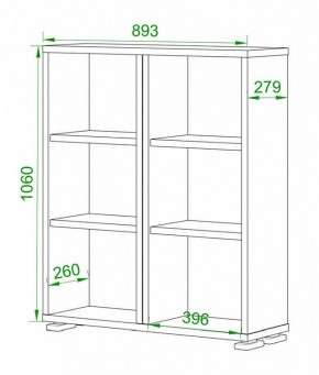 Стеллаж Домино ПУ-50-1 в Южноуральске - yuzhnouralsk.mebel24.online | фото 2