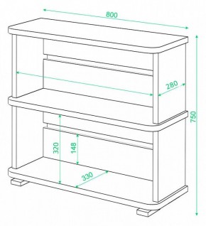 Стеллаж Домино СБ-25/2 в Южноуральске - yuzhnouralsk.mebel24.online | фото 3