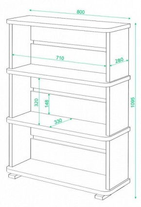 Стеллаж Домино СБ-25/3 в Южноуральске - yuzhnouralsk.mebel24.online | фото 3