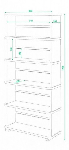 Стеллаж Домино СБ-25/5 в Южноуральске - yuzhnouralsk.mebel24.online | фото 3