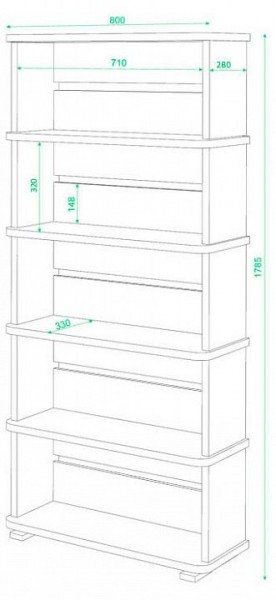 Стеллаж Домино СБ-25/5 в Южноуральске - yuzhnouralsk.mebel24.online | фото 2