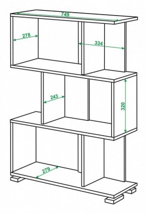 Стеллаж Домино СЛ-5-3 в Южноуральске - yuzhnouralsk.mebel24.online | фото 2