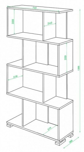 Стеллаж Домино СЛ-5-4 в Южноуральске - yuzhnouralsk.mebel24.online | фото 2