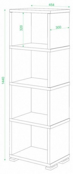 Стеллаж-колонка Домино СБ-15/4 в Южноуральске - yuzhnouralsk.mebel24.online | фото 2