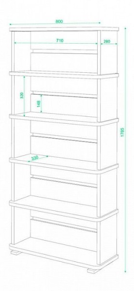 Стеллаж СБ-25/5 в Южноуральске - yuzhnouralsk.mebel24.online | фото 2