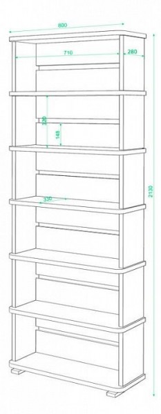 Стеллаж СБ-25/6 в Южноуральске - yuzhnouralsk.mebel24.online | фото 2