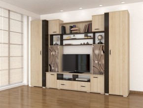 Стенка Оскар-18-1 дуб сонома-венге в Южноуральске - yuzhnouralsk.mebel24.online | фото