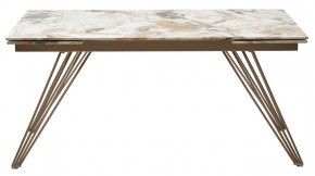 Стол ACERRA NEW 160 GLOSS GRAND JADE SOLID CERAMIC/ каркас цвета шампань, ®DISAUR в Южноуральске - yuzhnouralsk.mebel24.online | фото 12
