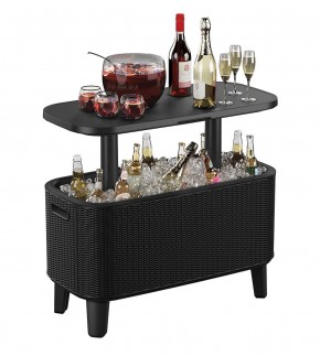 Стол Беви Бар (Bevy Bar Large Cool Bar), графит в Южноуральске - yuzhnouralsk.mebel24.online | фото 3