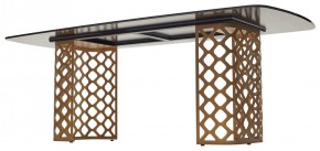Стол CHIAVARI 220 KL-188 Контрастный мрамор матовый, итальянская керамика / Шампань, ®DISAUR в Южноуральске - yuzhnouralsk.mebel24.online | фото 5