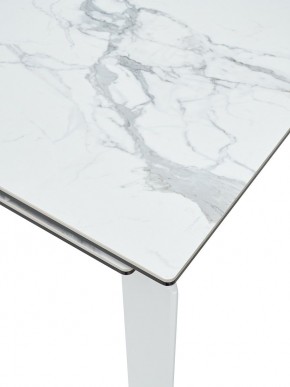 Стол CORNER 120 MATTE STATUARIO Белый мрамор матовый керамика, стекло/ белый каркас, ®DISAUR в Южноуральске - yuzhnouralsk.mebel24.online | фото 6