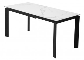 Стол CORNER 120 MATTE STATUARIO Белый мрамор матовый керамика, стекло/ черный каркас, ®DISAUR в Южноуральске - yuzhnouralsk.mebel24.online | фото 6