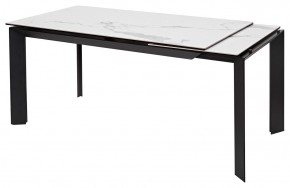 Стол CREMONA 140 MATTE STATUARIO Белый мрамор матовый, керамика/ черный каркас, ®DISAUR в Южноуральске - yuzhnouralsk.mebel24.online | фото 6
