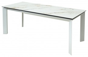 Стол CREMONA 160 KL-188 Контрастный мрамор / белый каркас, ®DISAUR в Южноуральске - yuzhnouralsk.mebel24.online | фото 3