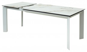 Стол CREMONA 160 KL-188 Контрастный мрамор / белый каркас, ®DISAUR в Южноуральске - yuzhnouralsk.mebel24.online | фото 6
