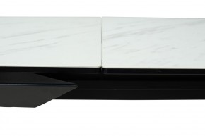 Стол CREMONA 160 KL-99 Белый мрамор матовый, итальянская керамика / черный каркас, ®DISAUR в Южноуральске - yuzhnouralsk.mebel24.online | фото 4