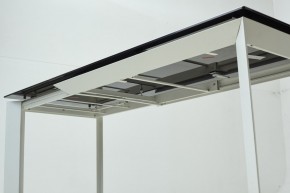 Стол CREMONA 180 KL-188 Контрастный мрамор матовый, итальянская керамика/ белый каркас, ®DISAUR в Южноуральске - yuzhnouralsk.mebel24.online | фото 8