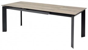 Стол CREMONA 180 KL-61 Под дерево, итальянская керамика / черный каркас, ®DISAUR в Южноуральске - yuzhnouralsk.mebel24.online | фото 1