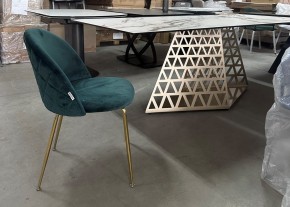Стол ENNA 220 KL-188 Контрастный мрамор матовый, итальянская керамика/ каркас цвета шампань, ®DISAUR в Южноуральске - yuzhnouralsk.mebel24.online | фото 7