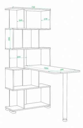 Стол компьютерный Домино нельсон СЛ-5СТ в Южноуральске - yuzhnouralsk.mebel24.online | фото 2