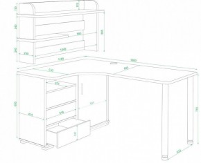 Стол компьютерный Домино нельсон СР-145М в Южноуральске - yuzhnouralsk.mebel24.online | фото 2