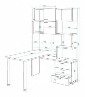 Стол компьютерный Домино нельсон СР-500М140 в Южноуральске - yuzhnouralsk.mebel24.online | фото 3