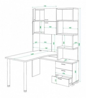 Стол компьютерный Домино нельсон СР-500М140 в Южноуральске - yuzhnouralsk.mebel24.online | фото 3