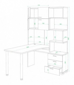 Стол компьютерный Домино нельсон СР-500М160 в Южноуральске - yuzhnouralsk.mebel24.online | фото 3