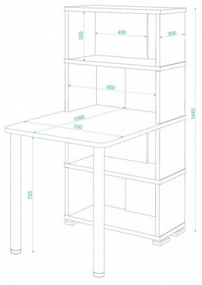 Стол компьютерный Домино СБ-10М/4 в Южноуральске - yuzhnouralsk.mebel24.online | фото 2