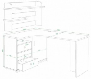 Стол компьютерный Домино СР-165 в Южноуральске - yuzhnouralsk.mebel24.online | фото 2