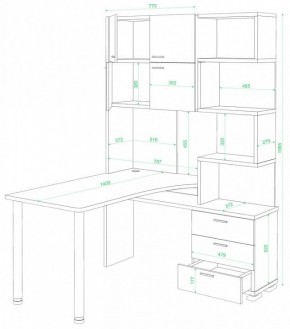 Стол компьютерный Домино СР-500М/140 в Южноуральске - yuzhnouralsk.mebel24.online | фото 2