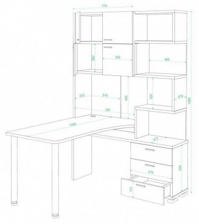 Стол компьютерный Домино СР-500М/140 в Южноуральске - yuzhnouralsk.mebel24.online | фото 2