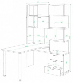 Стол компьютерный Домино СР-500М/160 в Южноуральске - yuzhnouralsk.mebel24.online | фото 2
