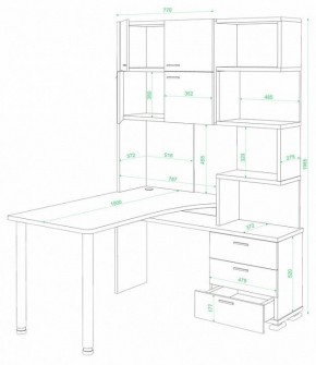 Стол компьютерный Домино СР-500М/190 в Южноуральске - yuzhnouralsk.mebel24.online | фото 2