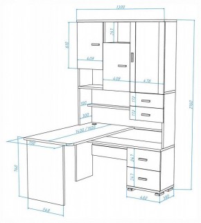 Стол компьютерный Домино СР-620-160 в Южноуральске - yuzhnouralsk.mebel24.online | фото 2