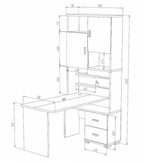 Стол компьютерный Домино СР-720/180 в Южноуральске - yuzhnouralsk.mebel24.online | фото 2