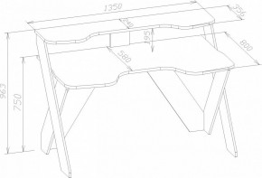 Стол компьютерный КСТ-118 в Южноуральске - yuzhnouralsk.mebel24.online | фото 3