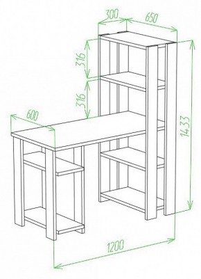 Стол компьютерный Slim СТН-145/120 в Южноуральске - yuzhnouralsk.mebel24.online | фото 2
