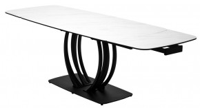 Стол MATERA 160 MARBLES KL-99 Белый мрамор матовый, итальянская керамика/ черный каркас, ®DISAUR в Южноуральске - yuzhnouralsk.mebel24.online | фото 8