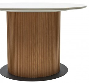 Стол MESA D120 цвет БЕЛЫЙ МРАМОР M326 / Каркас OAK, ®DISAUR в Южноуральске - yuzhnouralsk.mebel24.online | фото 6