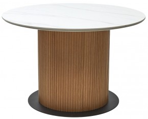 Стол MESA D120 цвет БЕЛЫЙ МРАМОР M326 / Каркас OAK, ®DISAUR в Южноуральске - yuzhnouralsk.mebel24.online | фото 9