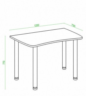 Стол офисный Домино Лайт СКЛ-Софт120МО в Южноуральске - yuzhnouralsk.mebel24.online | фото 3