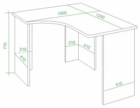 Стол письменный Домино Lite СКЛ-Угл120 в Южноуральске - yuzhnouralsk.mebel24.online | фото 4