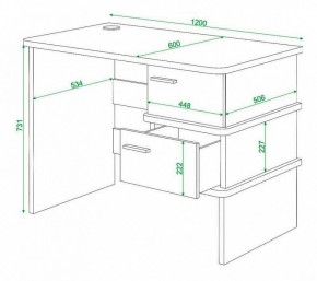 Стол письменный Домино нельсон СД-15С в Южноуральске - yuzhnouralsk.mebel24.online | фото 3