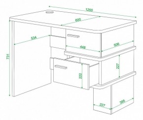 Стол письменный Домино СД-15С в Южноуральске - yuzhnouralsk.mebel24.online | фото 3