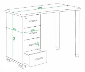 Стол письменный Домино СКМ-50 в Южноуральске - yuzhnouralsk.mebel24.online | фото 6