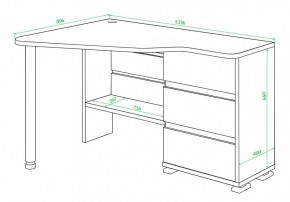 Стол письменный Домино СР-322С в Южноуральске - yuzhnouralsk.mebel24.online | фото 2