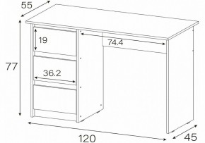 Стол письменный Идена в Южноуральске - yuzhnouralsk.mebel24.online | фото 4