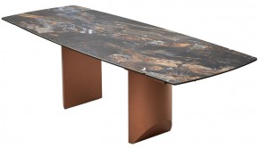Стол ПУАНТО 200 TITANIUM LAWA NERO, керамика / МЕДЬ каркас М-City в Южноуральске - yuzhnouralsk.mebel24.online | фото 13