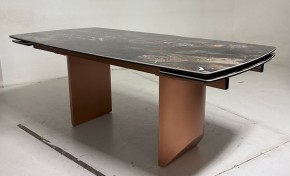 Стол ПУАНТО 200 TITANIUM LAWA NERO, керамика / МЕДЬ каркас М-City в Южноуральске - yuzhnouralsk.mebel24.online | фото 3